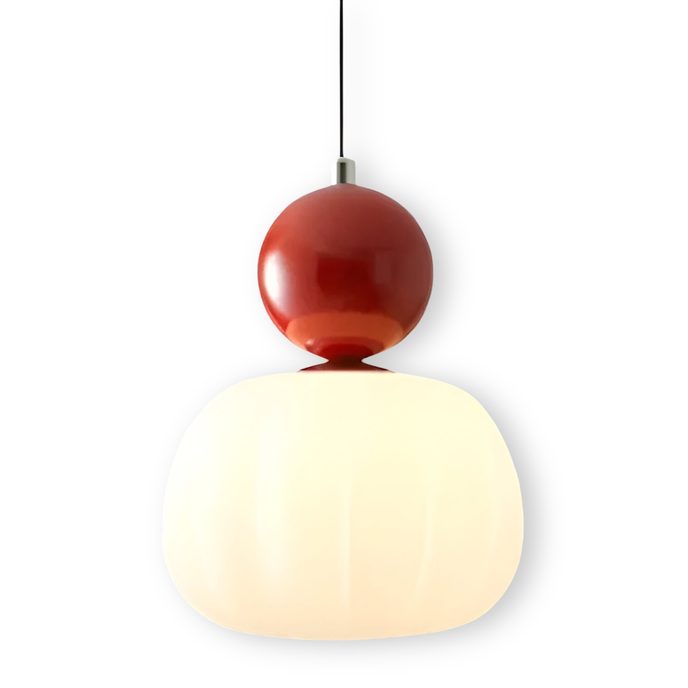 Klassisk Art Deco Pendellampa - Stilfull Crèmefärgad Hänglampa