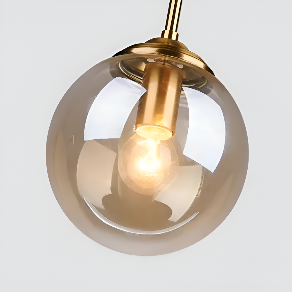 ClearOrb Vägglampa - Glas Vägglampa - Metall Vägglampa Design - Retro Industri Vägglampor LED