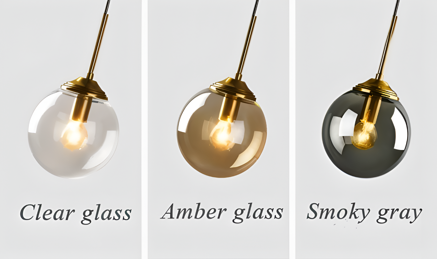 ClearOrb Vägglampa - Glas Vägglampa - Metall Vägglampa Design - Retro Industri Vägglampor LED