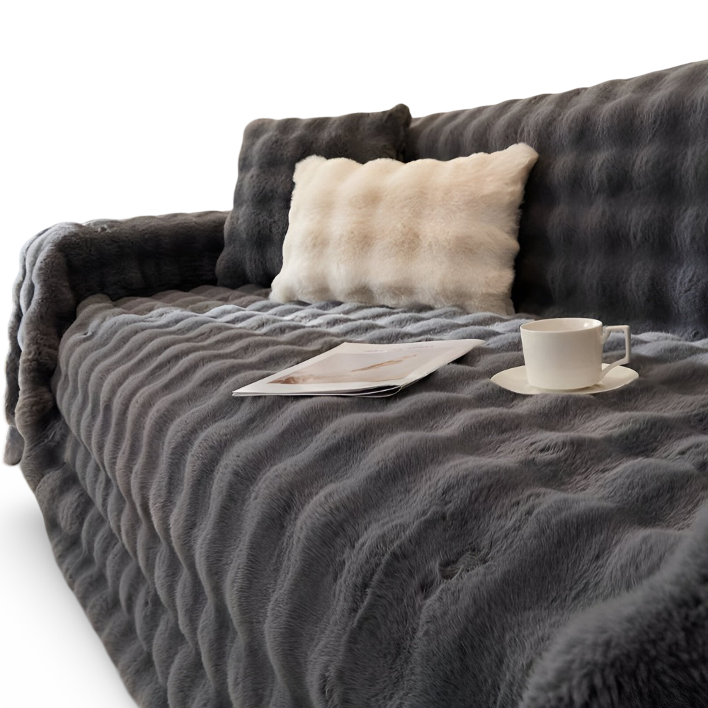 ComfyPal Pläd - Lyxig Tjock Plyschsofftäcke - Ultra Mjuk Steppad Konstfleece Filt