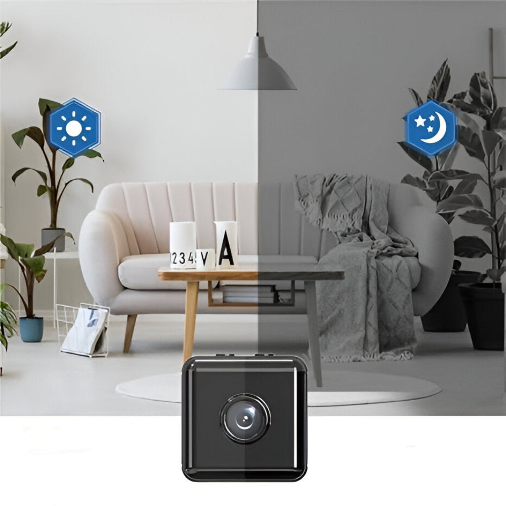 Kompakt Trådlös WiFi Övervakningskamera - Minikamera med Live-Överföring