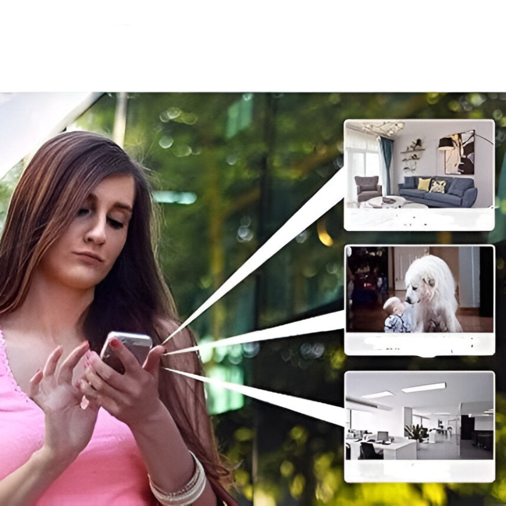 Kompakt Trådlös WiFi Övervakningskamera - Minikamera med Live-Överföring
