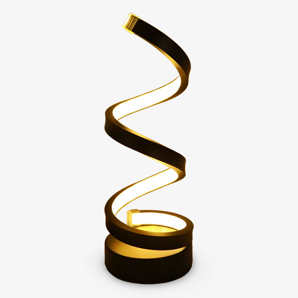 CurvaLume - Stilig Spiral Design Bordslampa - 3 Färger Justerbar Skrivbordslampa