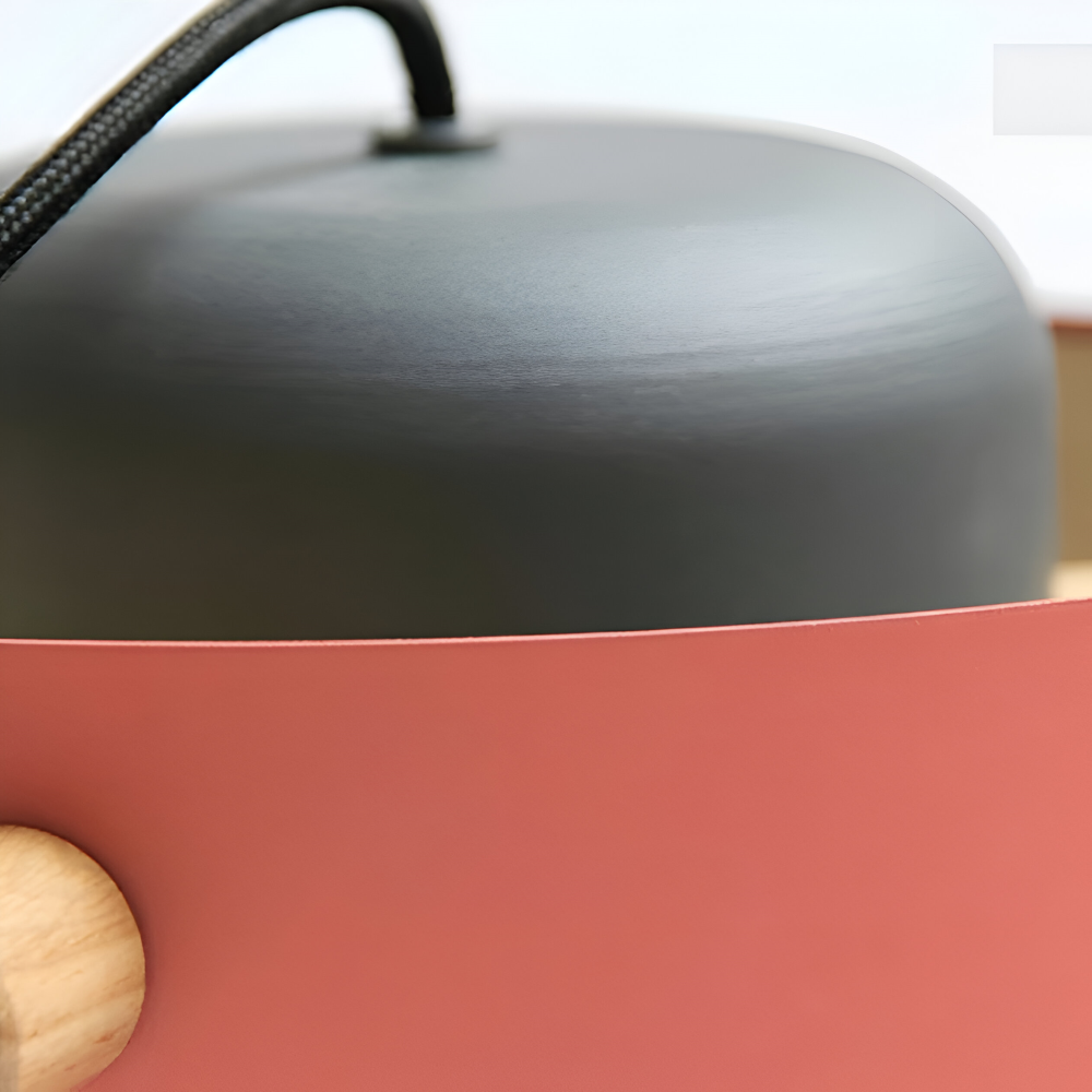 CylinBright Pendellampa - Skandinavisk trä & järn Färgglad LED Hänglampa