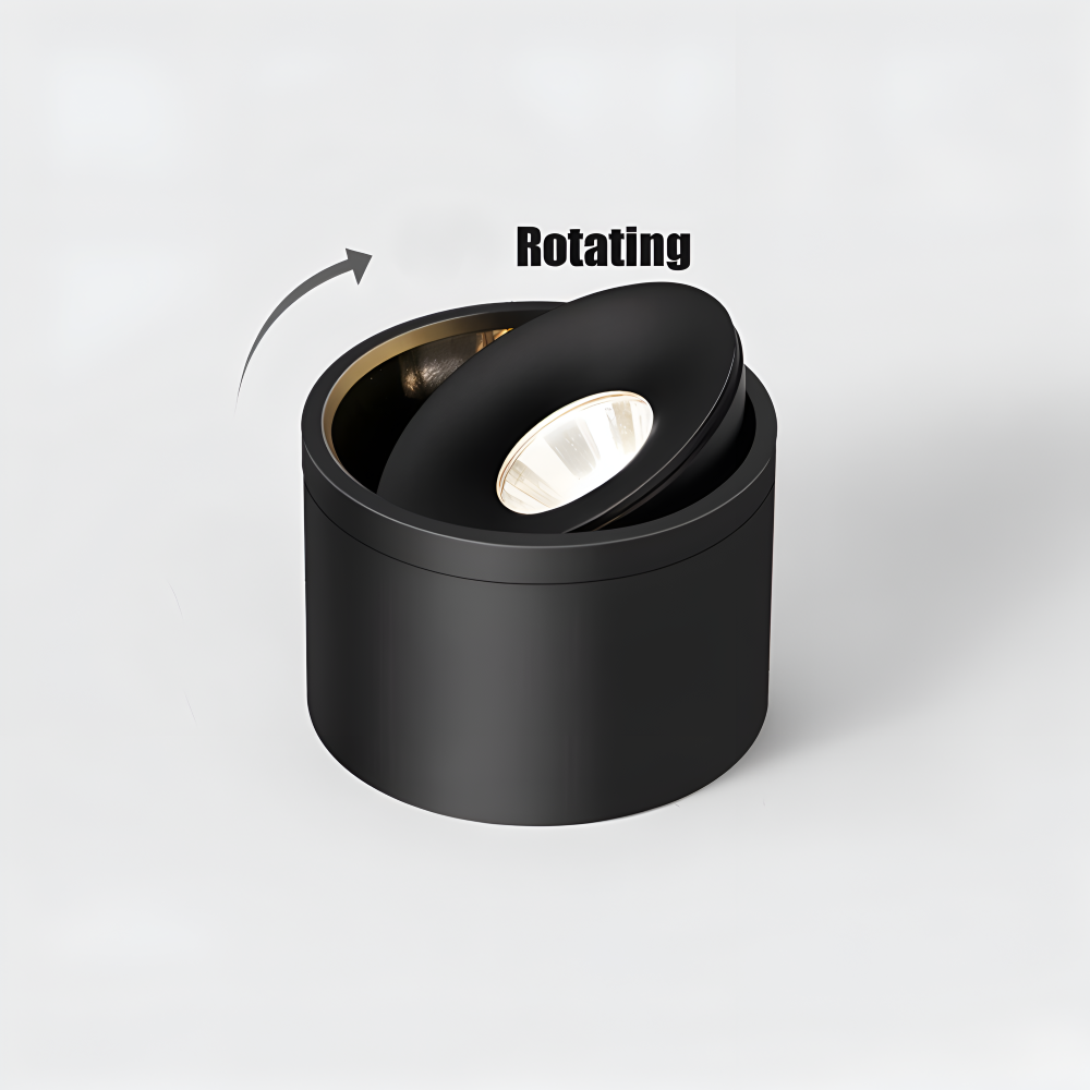 CylinFlex Spotlights - Minimalistiska 360° Rotera LED Downlights