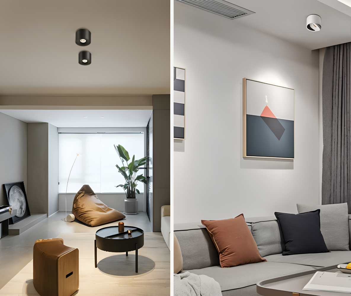 CylinFlex Spotlights - Minimalistiska 360° Rotera LED Downlights