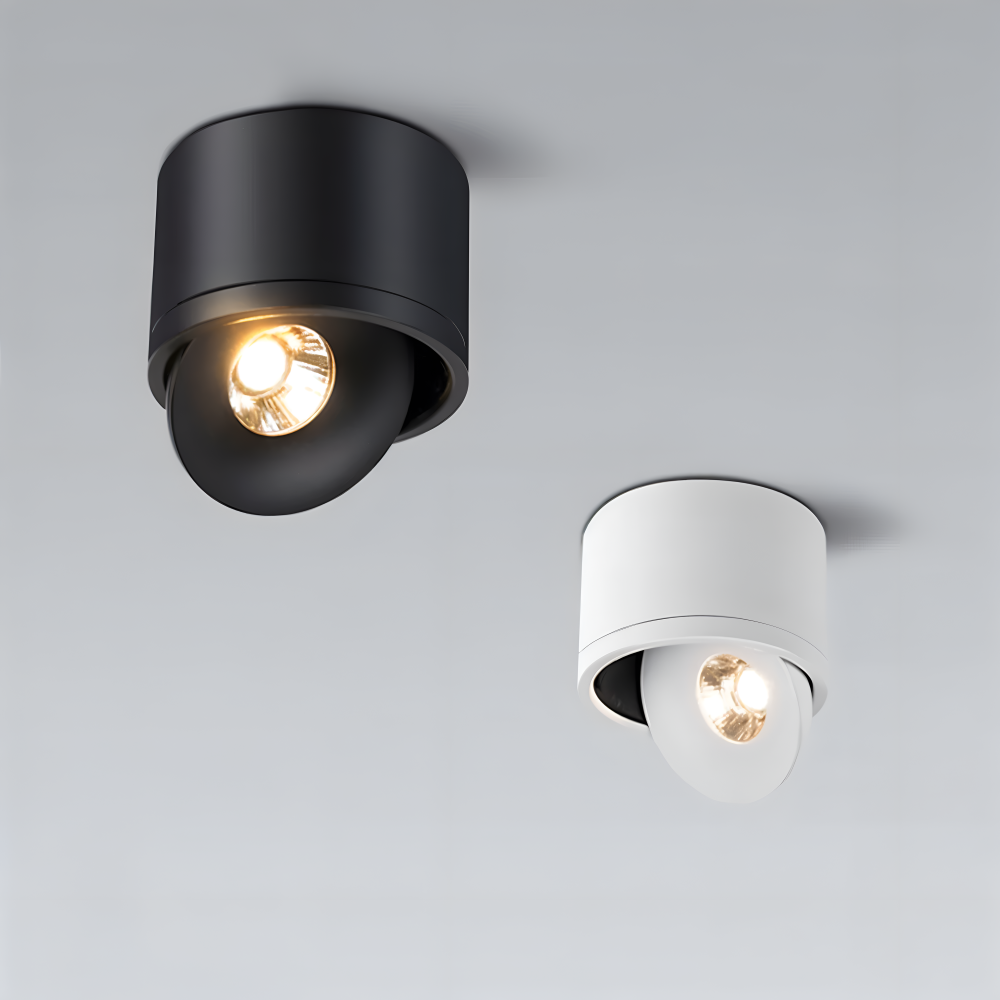 CylinFlex Spotlights - Minimalistiska 360° Rotera LED Downlights