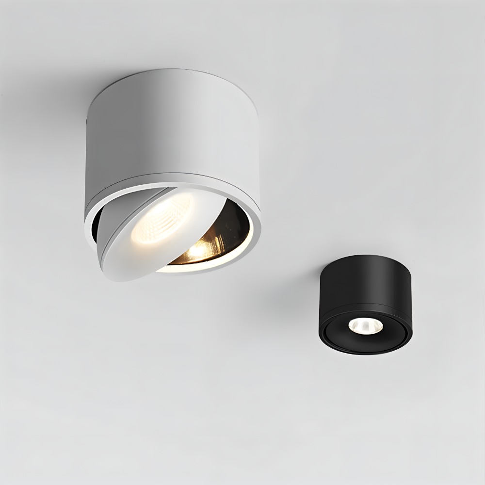 CylinFlex Spotlights - Minimalistiska 360° Rotera LED Downlights