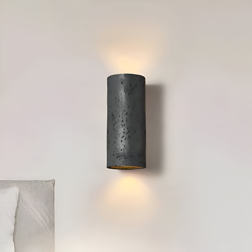 Cylinder Tube Vägglampa - Wabi Sabi Stone Väggskena - Väggstrålkastare LED Belysning