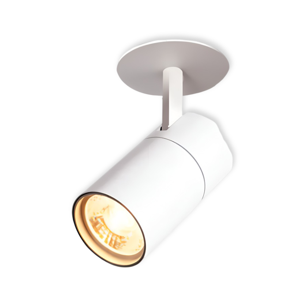 CylindraBright Spotlights - Svarta och Vita LED-inbyggda taklampor