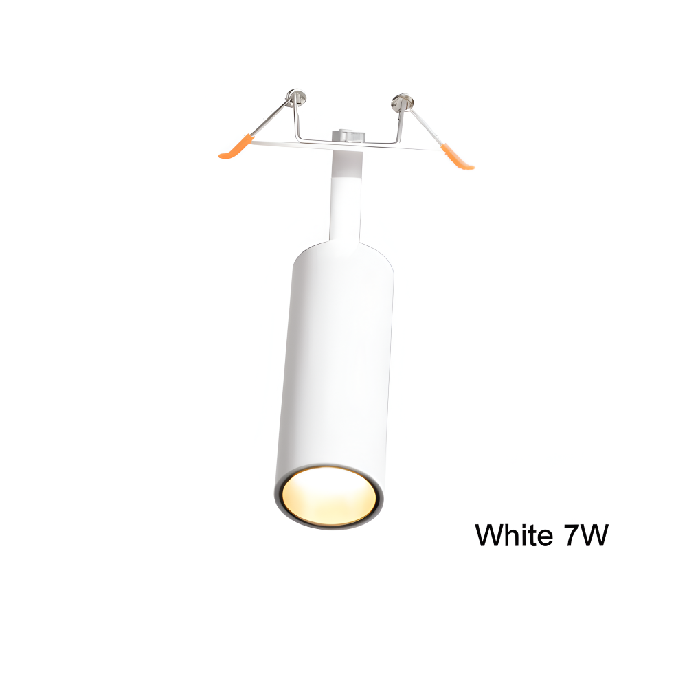 CylindraBright Spotlights - Svarta och Vita LED-inbyggda taklampor