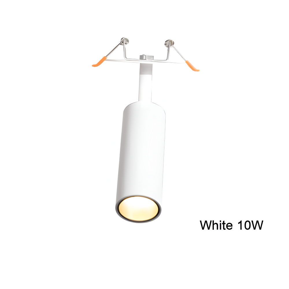 CylindraBright Spotlights - Svarta och Vita LED-inbyggda taklampor