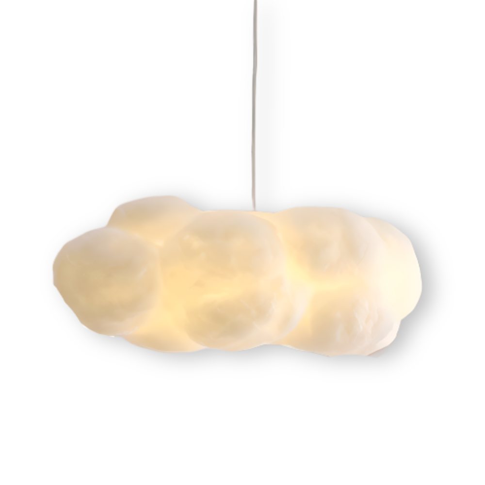 Drömlik Cloud Pendellampa - Skurrig Svävande Vit Moln Hänglampa