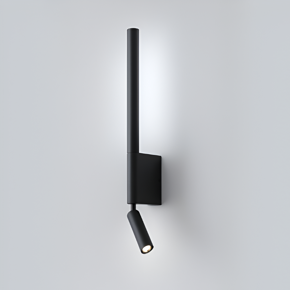 DuaBeam - Aluminium Vägglampa - Minimalistisk 330° Svängbar Vägglampa för Sovrum
