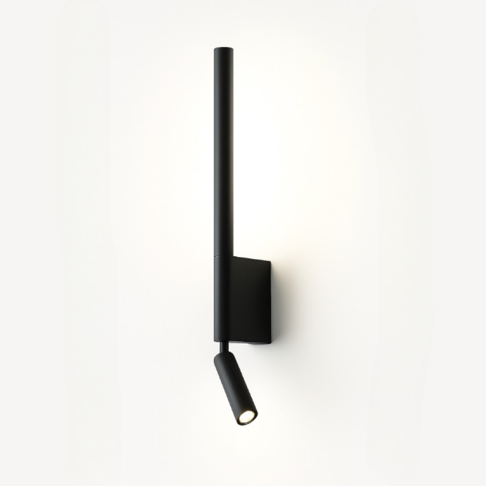 DuaBeam - Aluminium Vägglampa - Minimalistisk 330° Svängbar Vägglampa för Sovrum