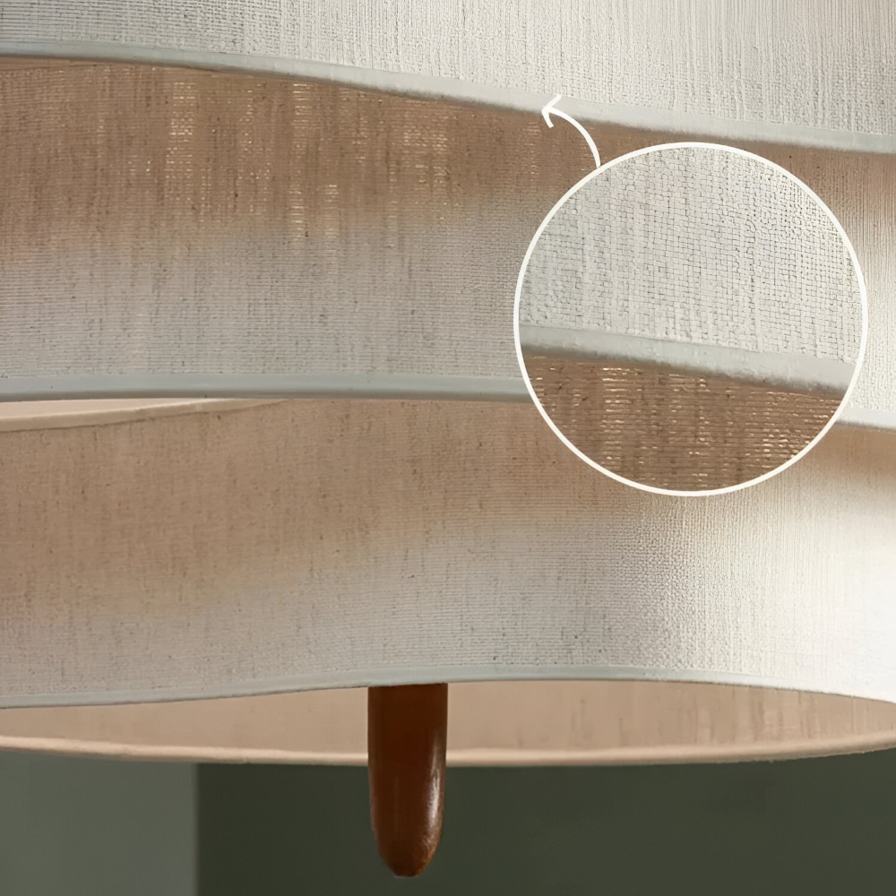 Pendellampa med Tygskärm – Modern Taklampa i Beige