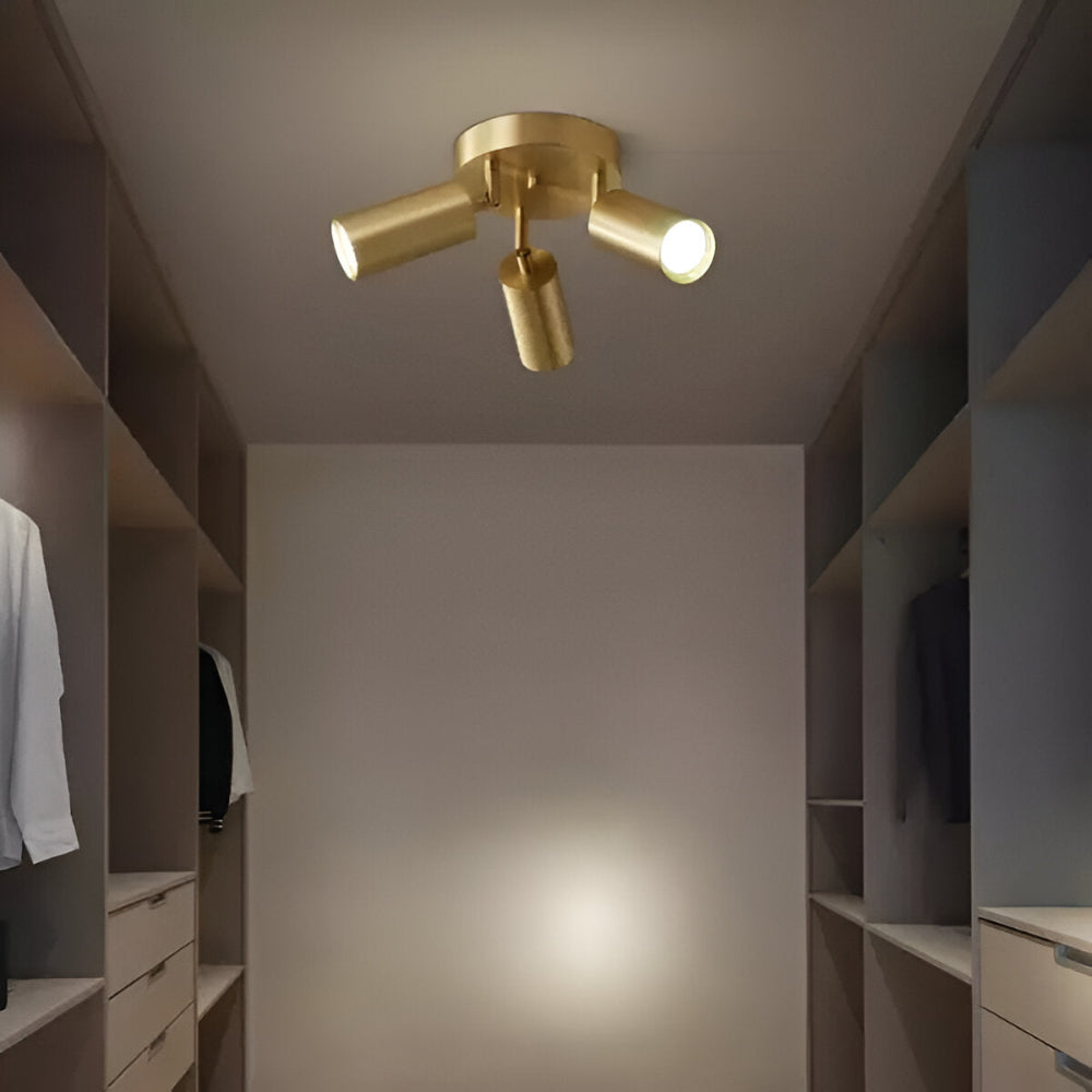 Elegant Mässing Taklampa - Zen-inspirerad LED Taklampa