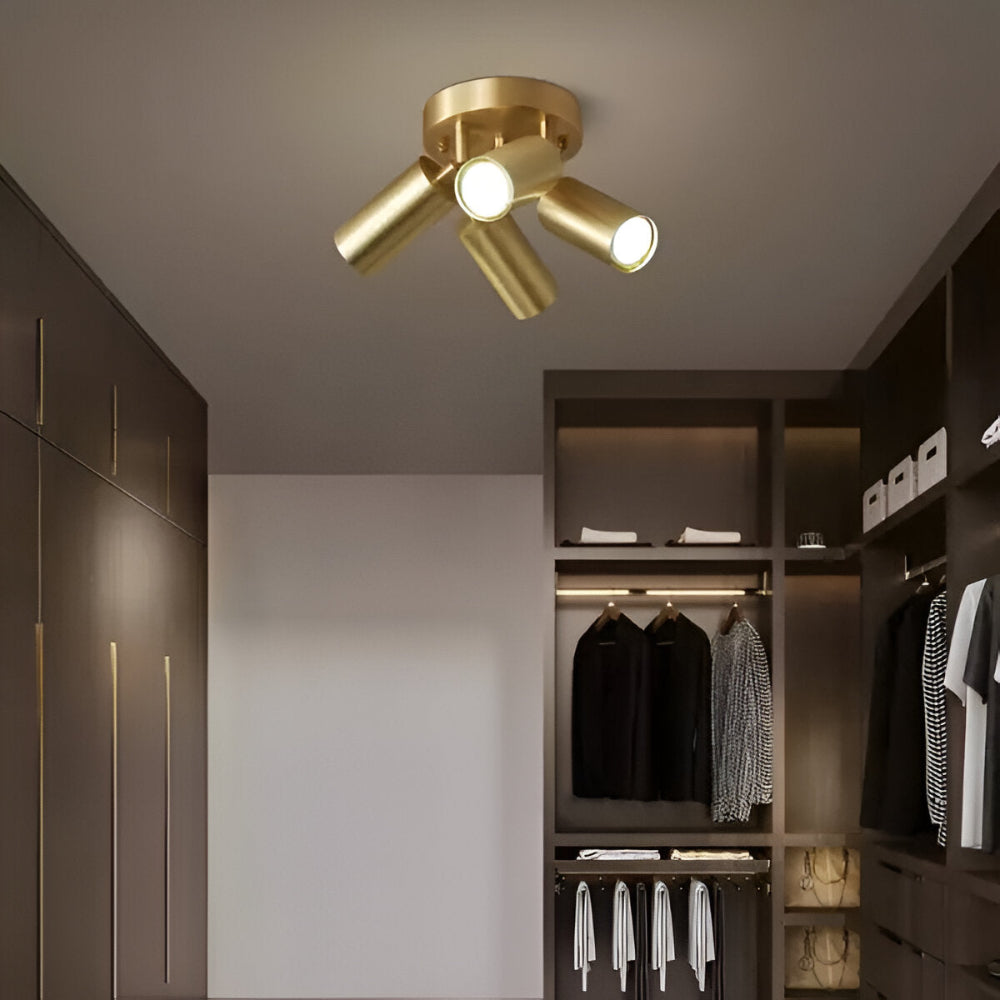 Elegant Mässing Taklampa - Zen-inspirerad LED Taklampa