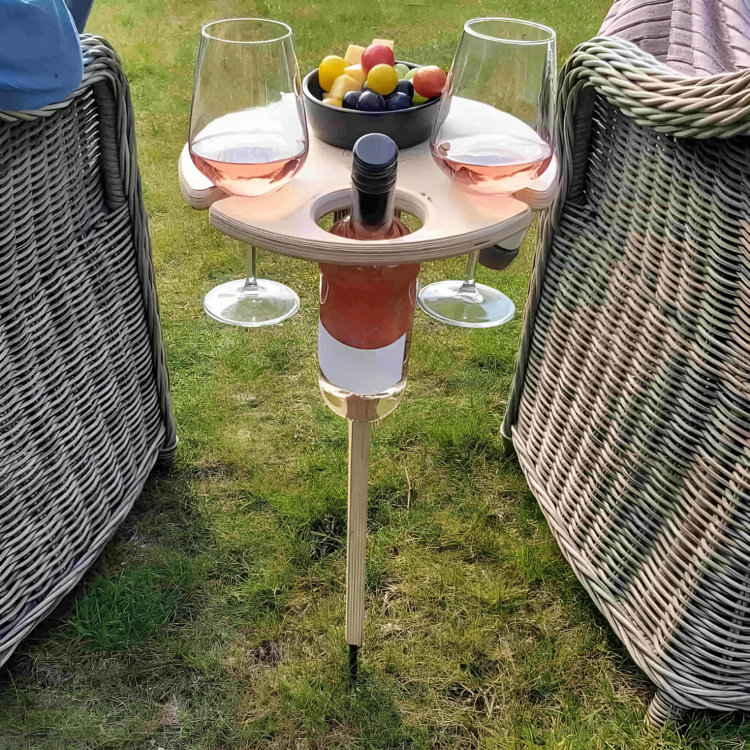 Elegant Bärbart Picknickbord - Högkvalitativt Trä För Trädgårds- Och Utomhusaktiviteter 0