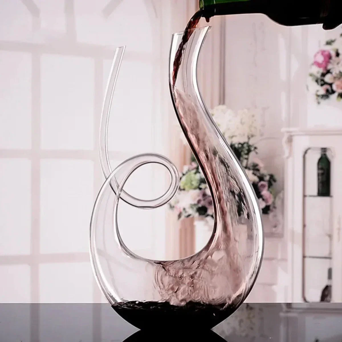 Elegant Handgjord Vinkaraff - Blyfritt Kristall 750 ml för Stilfull Vinupplevelse 1