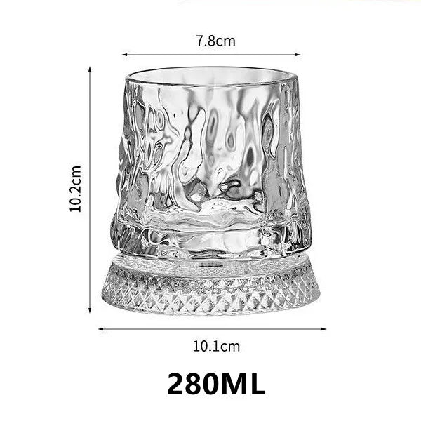 Elegant whiskyglas i kristall - 280 ml Roterande design för elegant njutning 6