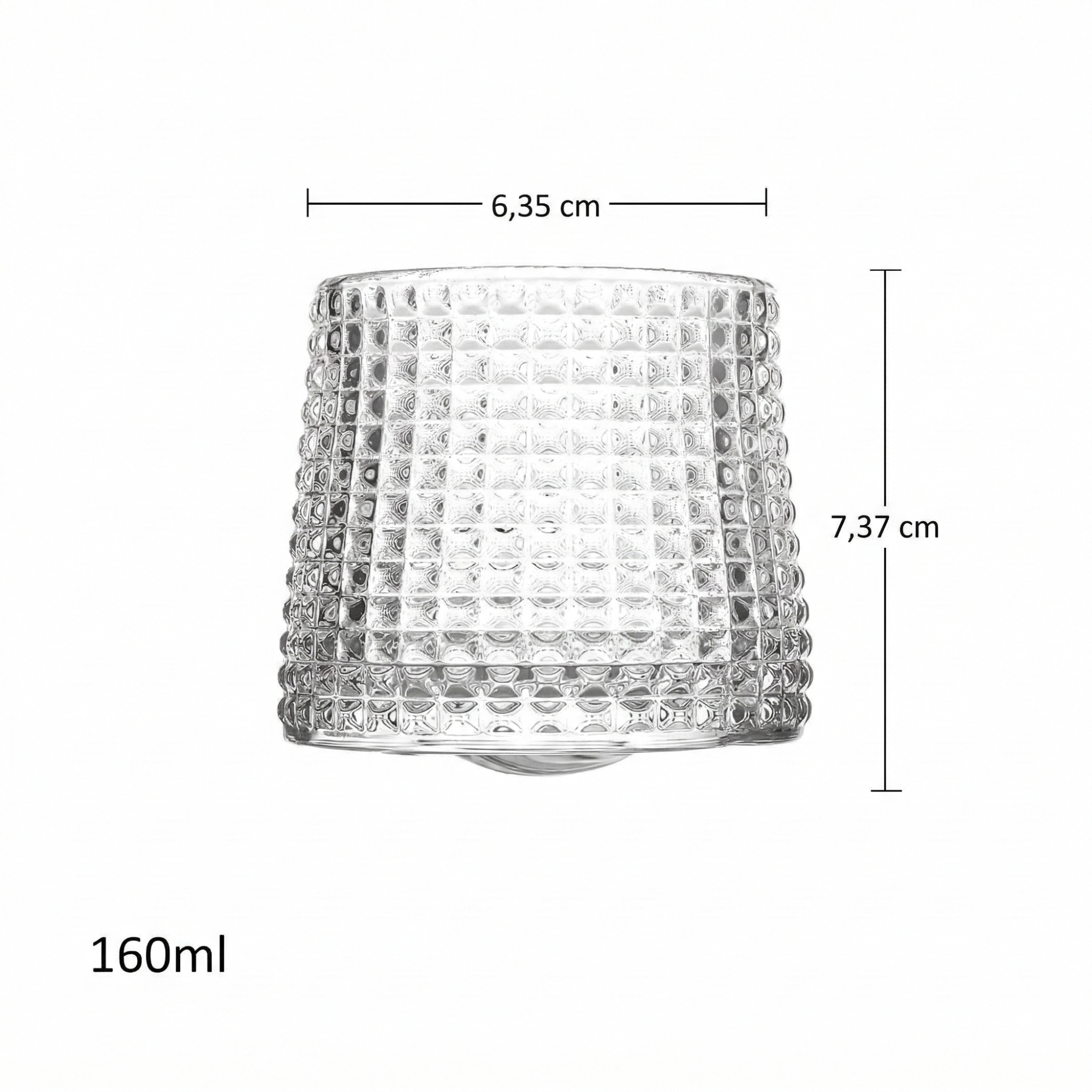 Elegant whiskyglasset - 2 genomskinliga glas för eleganta tillfällen, 160 ml tumblers 6