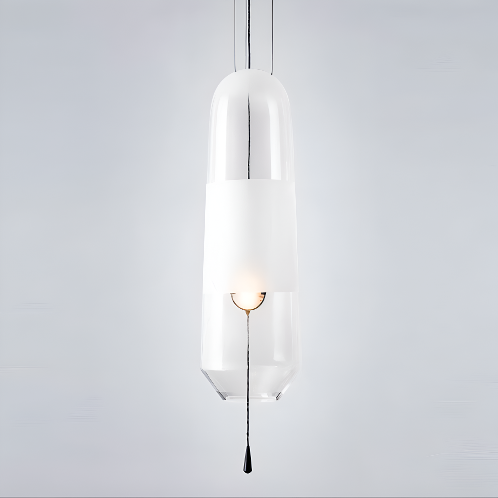 ElonGlass Pendellampa - E14 Sockel, Vintage Hänglampa med Öppet Design