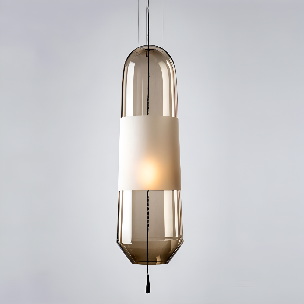 ElonGlass Pendellampa - E14 Sockel, Vintage Hänglampa med Öppet Design