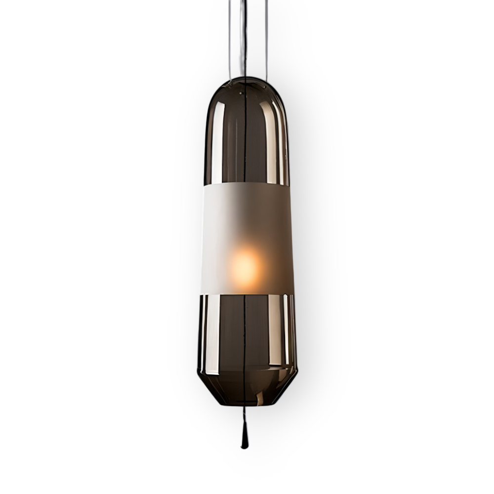ElonGlass Pendellampa - E14 Sockel, Vintage Hänglampa med Öppet Design