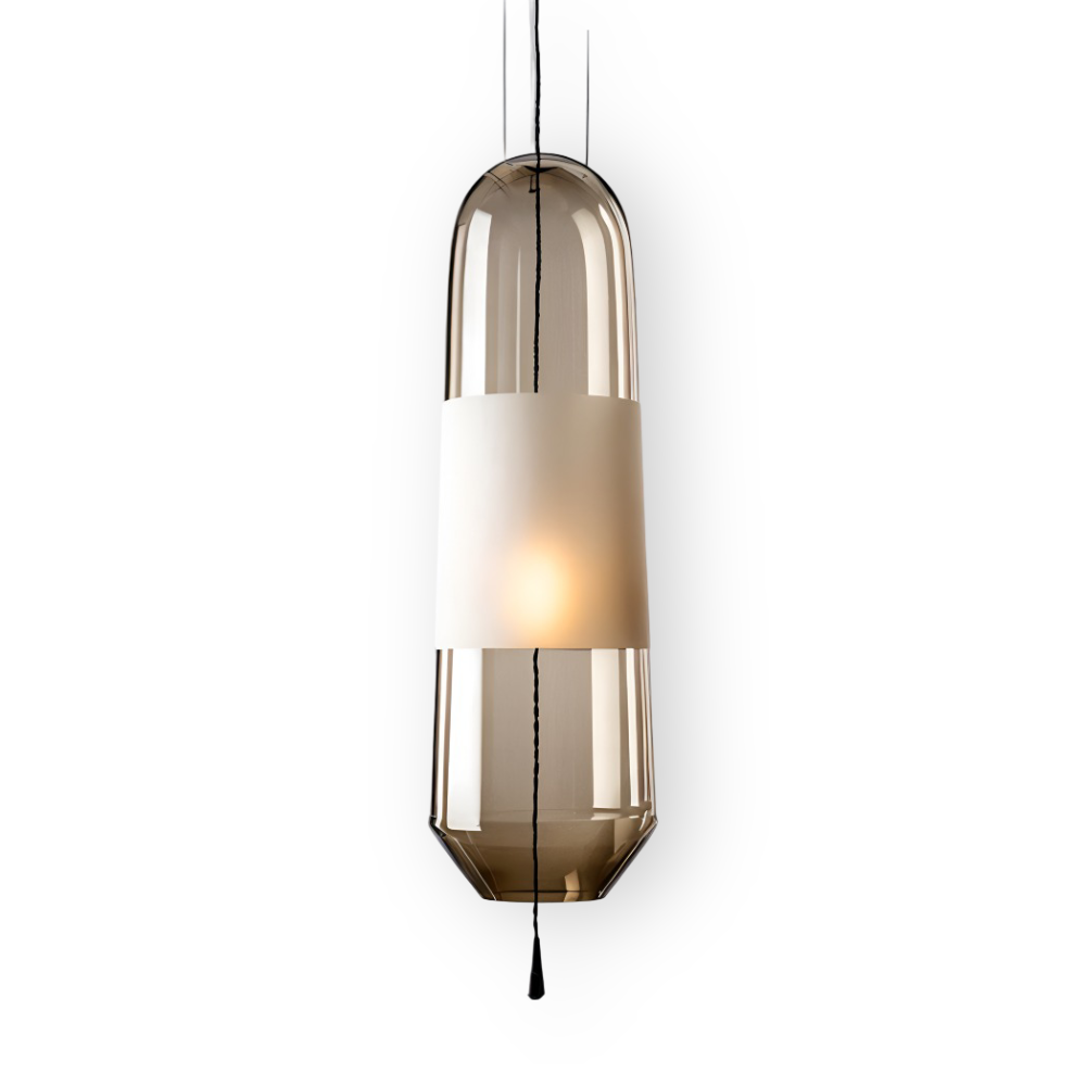 ElonGlass Pendellampa - E14 Sockel, Vintage Hänglampa med Öppet Design