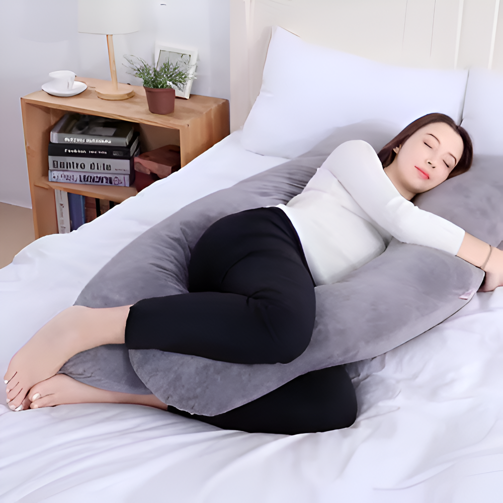 Ergonomiskt Gravidkudde - Stödkudde för Nack-, Rygg- och Magbesvär