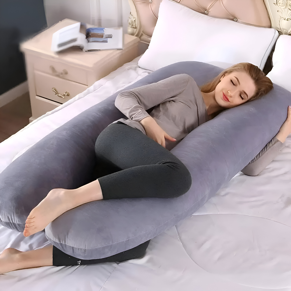 Ergonomiskt Gravidkudde - Stödkudde för Nack-, Rygg- och Magbesvär