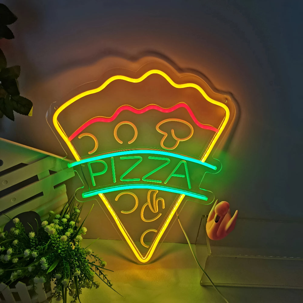 Fastfood Neon Skylt - Färgglad Fast Food Skylt