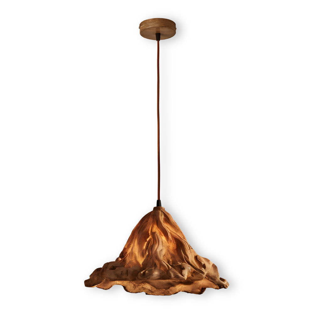 Eldig Pendellampa - Konstnärlig Harz Vulkan Design Hänglampa
