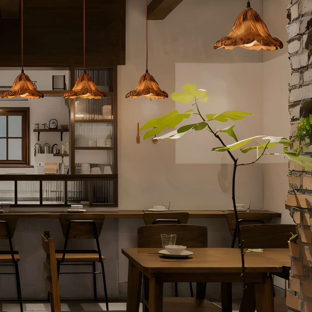 Eldig Pendellampa - Konstnärlig Harz Vulkan Design Hänglampa