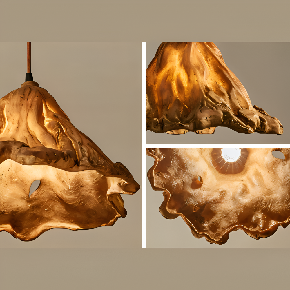 Eldig Pendellampa - Konstnärlig Harz Vulkan Design Hänglampa