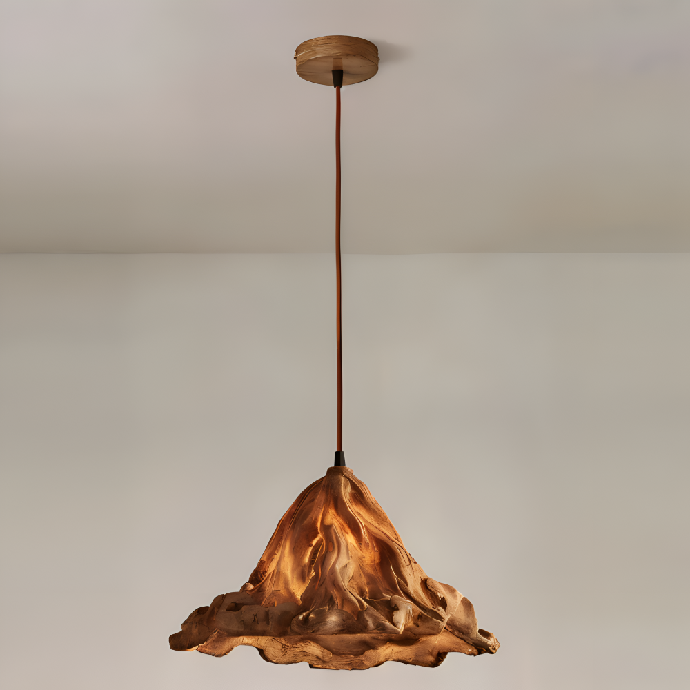 Eldig Pendellampa - Konstnärlig Harz Vulkan Design Hänglampa