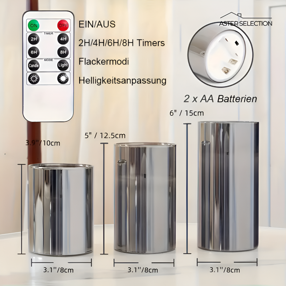 Flamefria LED-ljus för Halloween och Jul - Säker, Realistisk Belysning för Festliga Tillfällen