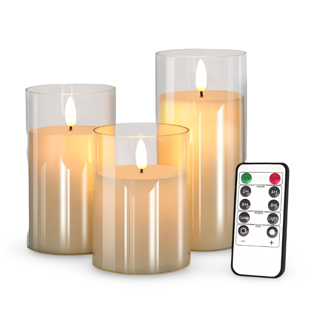 Flamefria LED-ljus för Halloween och Jul - Säker, Realistisk Belysning för Festliga Tillfällen