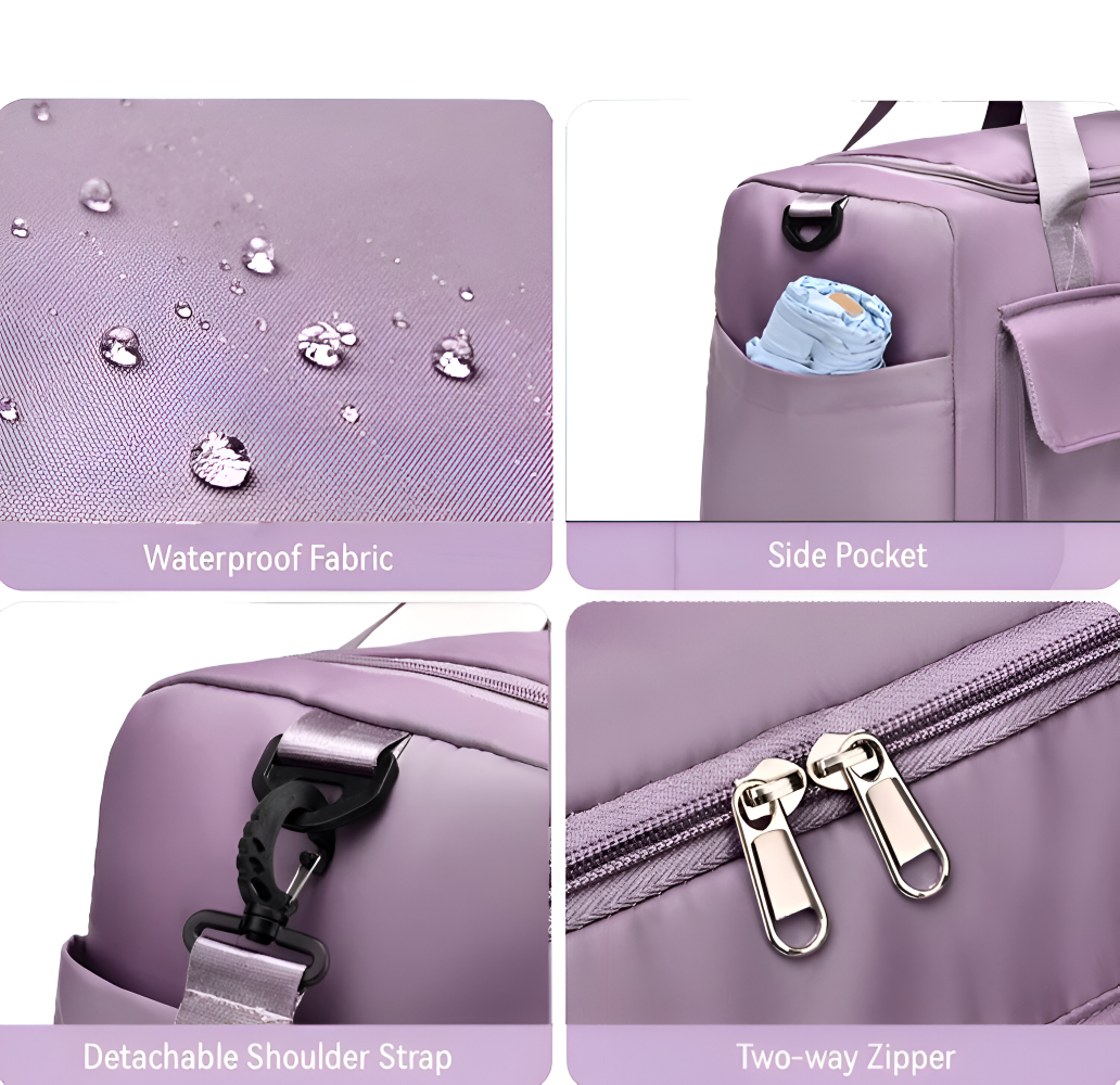 Flex and Chic Resväska - Weekend Duffle Bag - Resväska för kvinnor