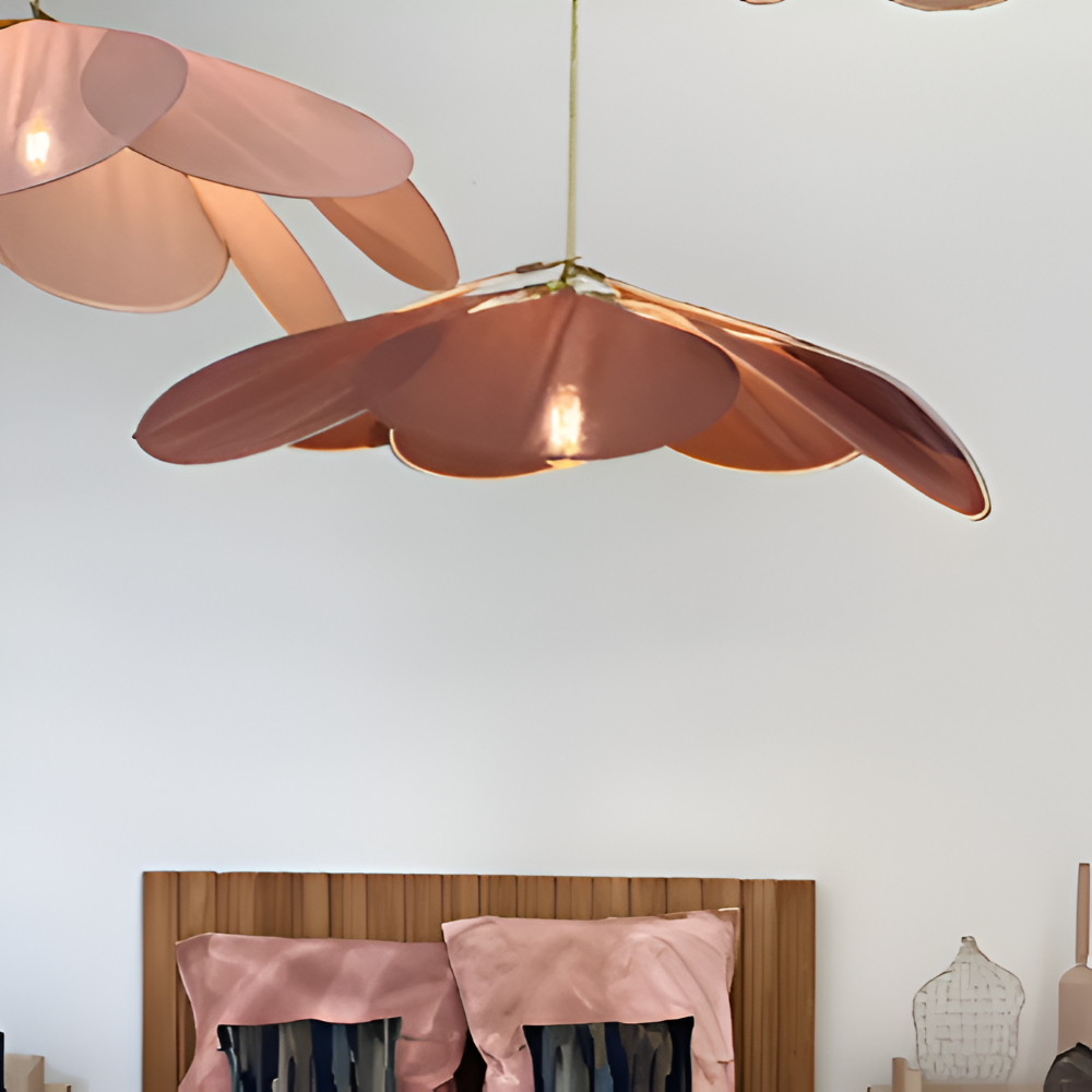 FloryVint Pendellampa - Vintage Blommig TyghÀngande Lampa 1