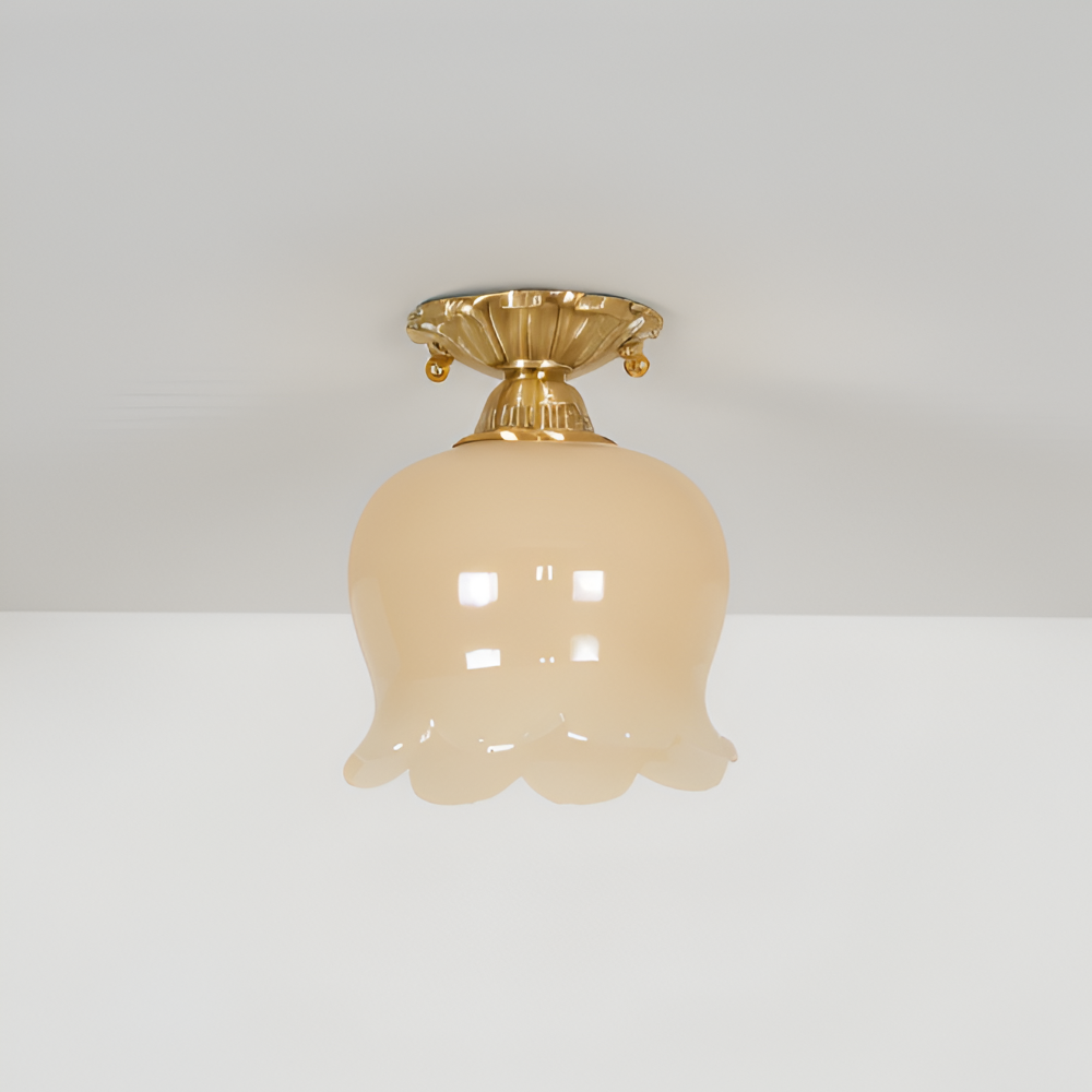 FlourishGlo Taklampa - Dekorativ Vintage Harformad LED Taklampa