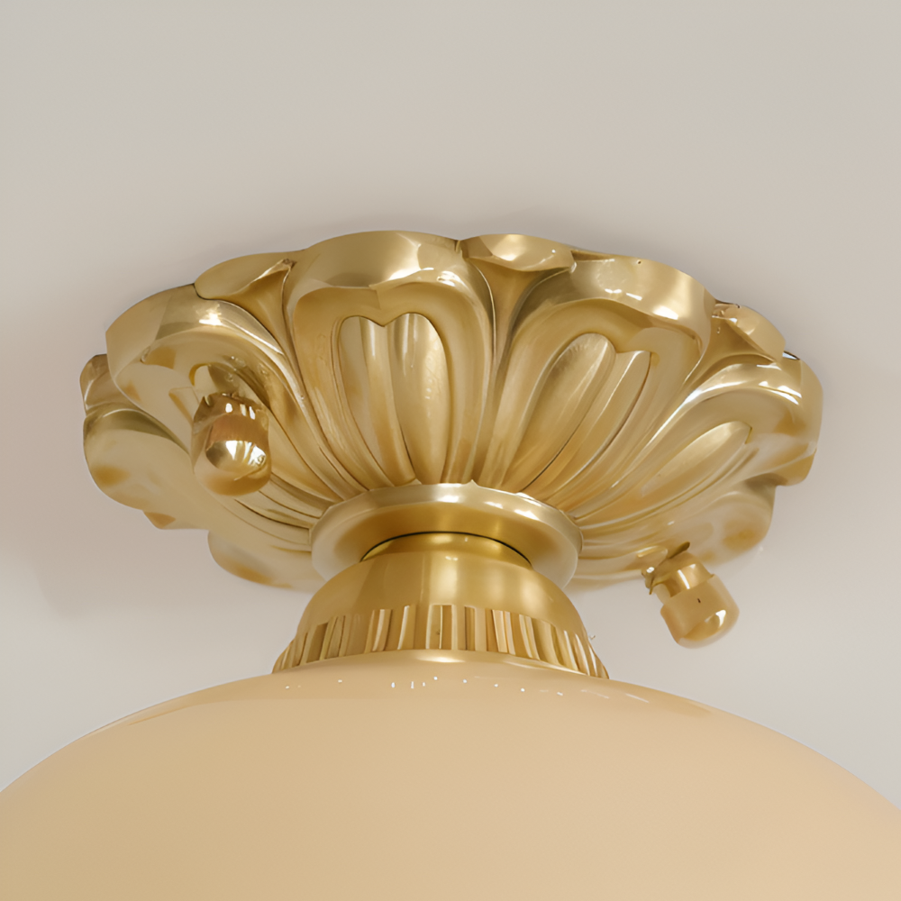 FlourishGlo Taklampa - Dekorativ Vintage Harformad LED Taklampa