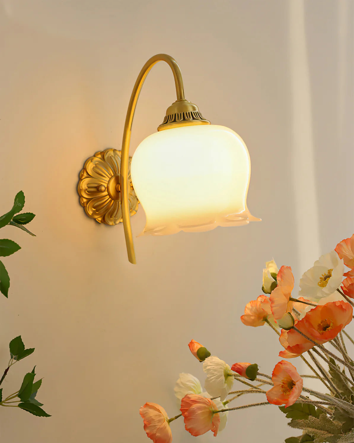 FlourishGlo Taklampa - Dekorativ Vintage Harformad LED Taklampa