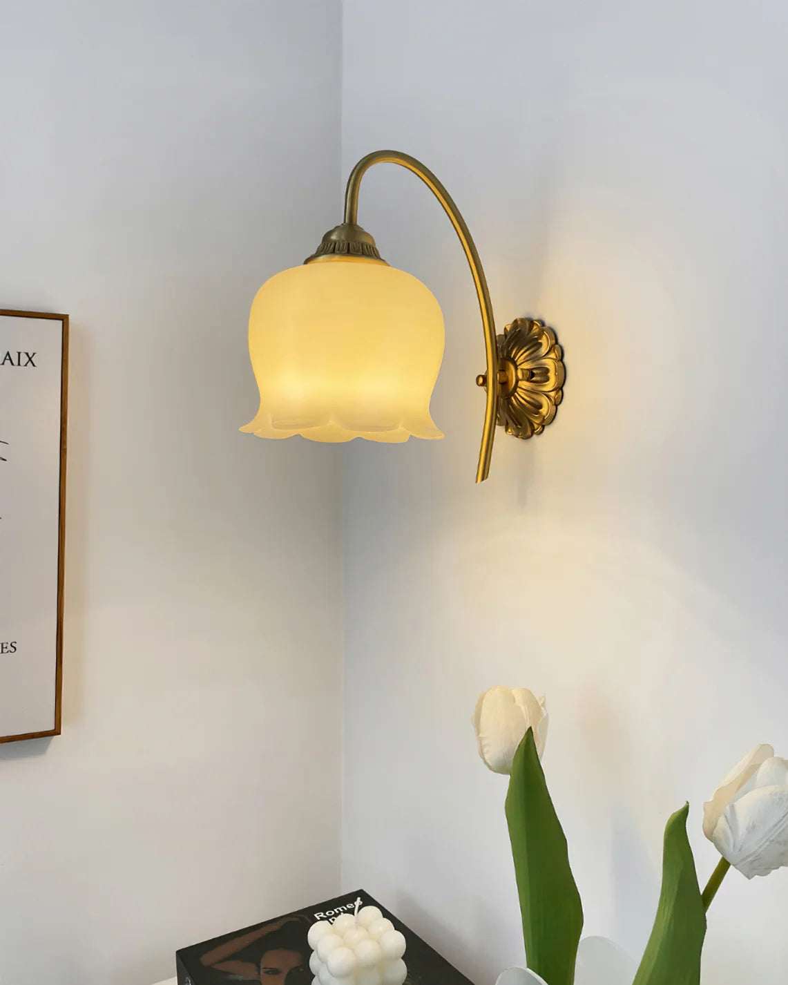 FlourishGlo Taklampa - Dekorativ Vintage Harformad LED Taklampa