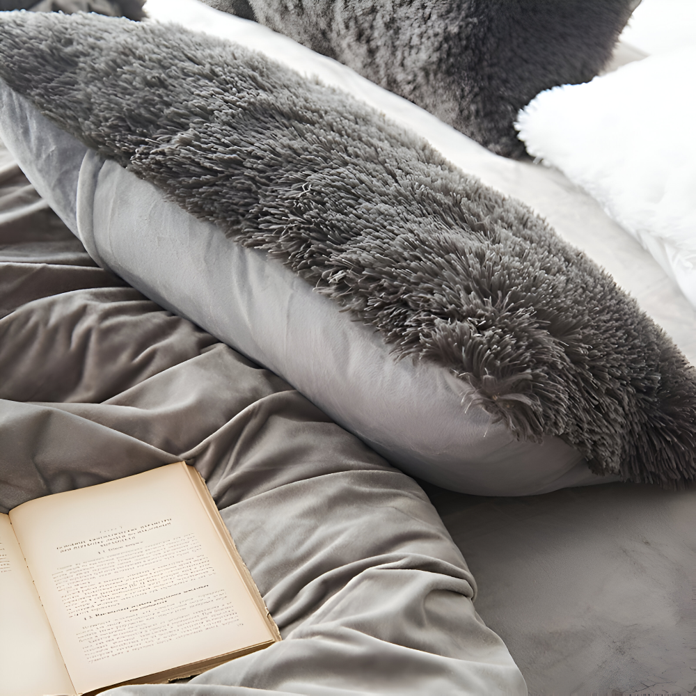 FlufFur Sängkläder - Ultra Mjuk Fleece Sängtäcke - Andningsbart Sängkläder Set