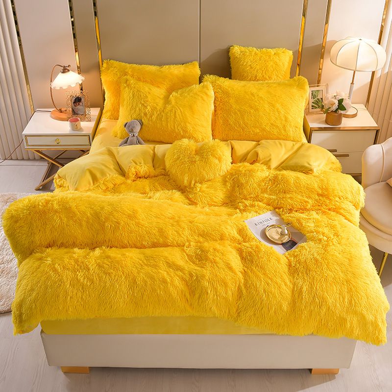 FlufFur Sängkläder - Ultra Mjuk Fleece Sängtäcke - Andningsbart Sängkläder Set