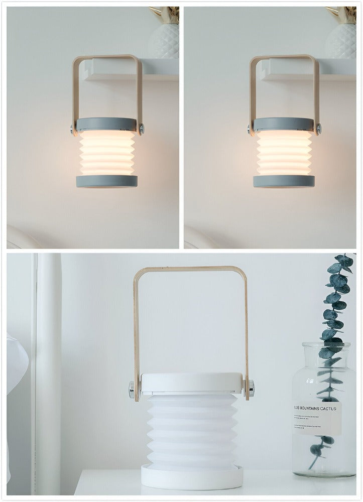Modernt Ljus för Hemmet: Fällbar bordslampa - Snygg Design, Dimbar och Uppladdningsbar