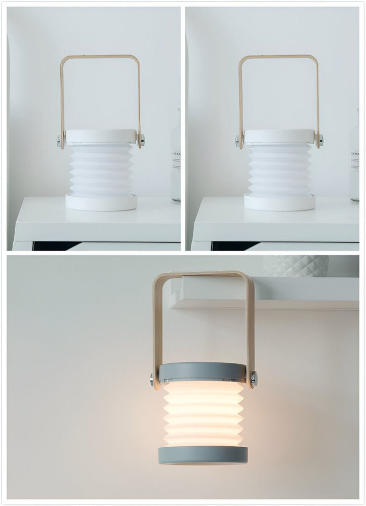 Modernt Ljus för Hemmet: Fällbar bordslampa - Snygg Design, Dimbar och Uppladdningsbar