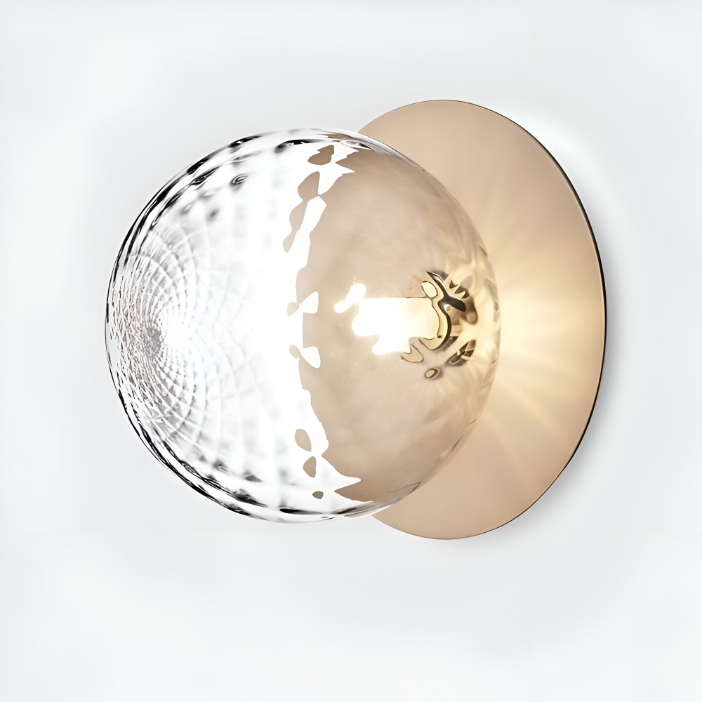 GlobeGlist Taklampa - Stilfull Mattad & Klar Kristallkula LED Taklampa
